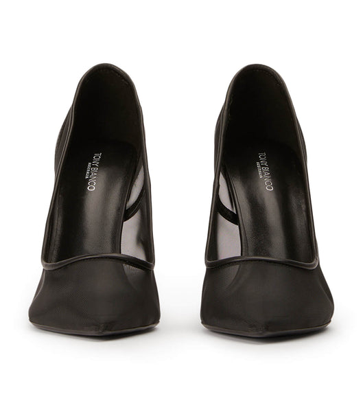Tacones de evento Tony Bianco Apex Black Mesh 10.5cm Negras | ARZDE50110