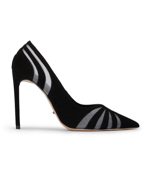 Tacones de evento Tony Bianco Arrow Black Gamuza 10.5cm Negras | MARFT85350