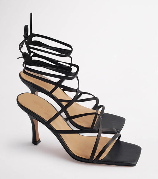 Tacones de evento Tony Bianco Caden Black Sheep Nappa 8.5cm Negras | AREGJ91608