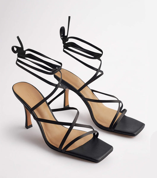 Tacones de evento Tony Bianco Caden Black Sheep Nappa 8.5cm Negras | AREGJ91608