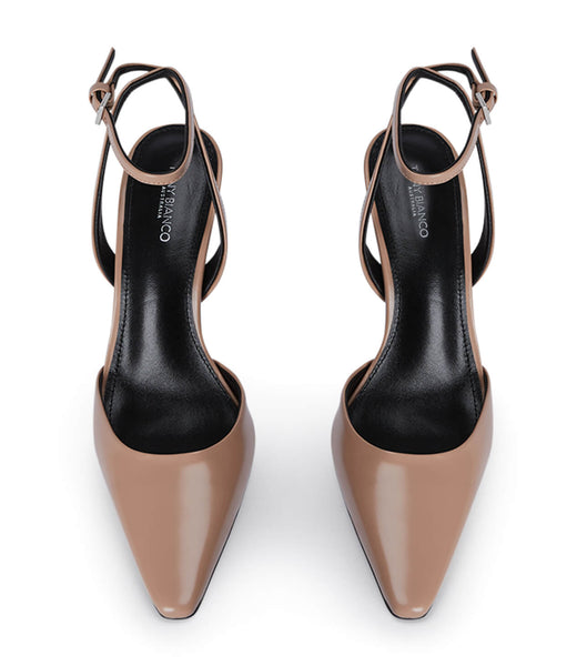Tacones de evento Tony Bianco Eden Latte Hi Shine 10.5cm Beige | ARNEJ22103