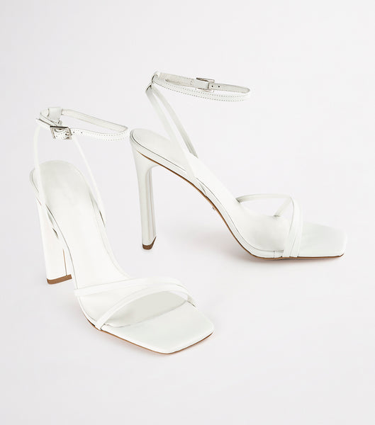 Tacones de evento Tony Bianco Fiance Milk Capretto 11cm Blancas | MARFT76997