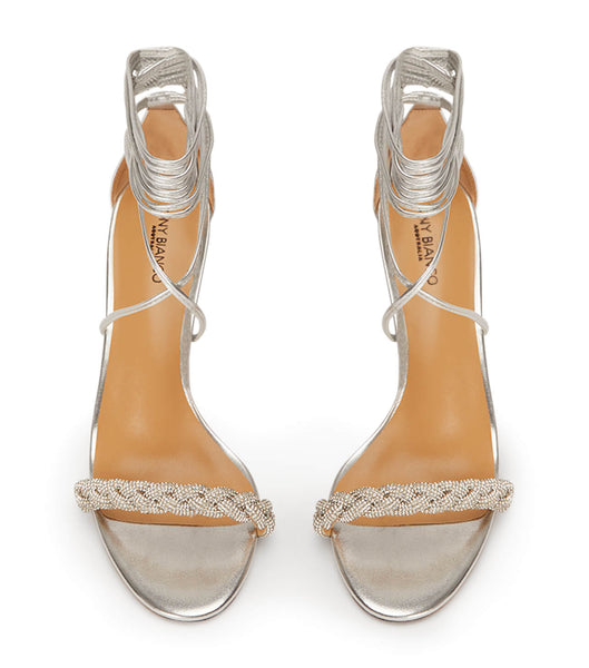 Tacones de evento Tony Bianco Henley Silver Nappa Metallic 8.5cm Plateadas Metal | YARVQ83793