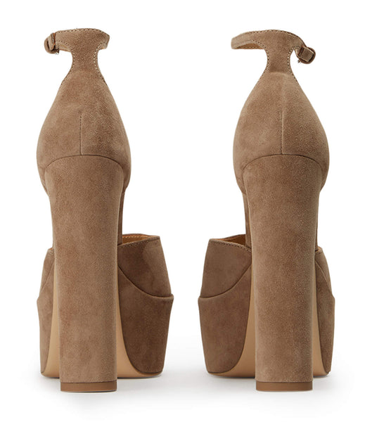 Tacones de evento Tony Bianco Jayze Stone Gamuza 14cm Gris | ARJZR47118