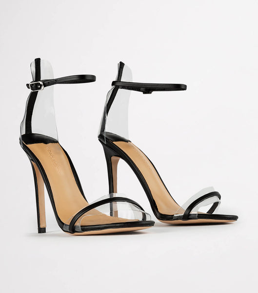 Tacones de evento Tony Bianco Kosumi Black Capretto 11cm Negras | FARHY85560