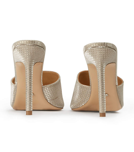 Tacones de evento Tony Bianco Marley Gold Aura 10.5cm Doradas | QARUV70346