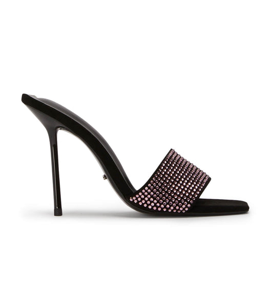 Tacones de evento Tony Bianco Naomi Pink Crystal/Black Gamuza 10.5cm Rosas Negras | ARJZR58573