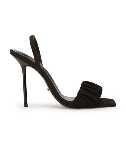 Tacones de evento Tony Bianco Nixon Black Crepe 10.5cm Negras | LARSX31741