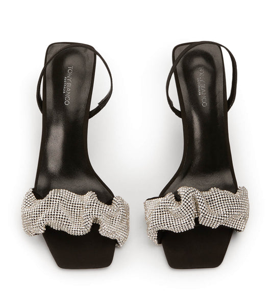 Tacones de evento Tony Bianco Nixon Crystal/Black 10.5cm Negras | FARHY62220