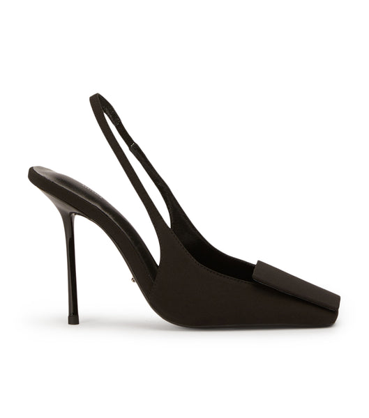 Tacones de evento Tony Bianco Rue Black Crepe 10.5cm Negras | FARUI11200