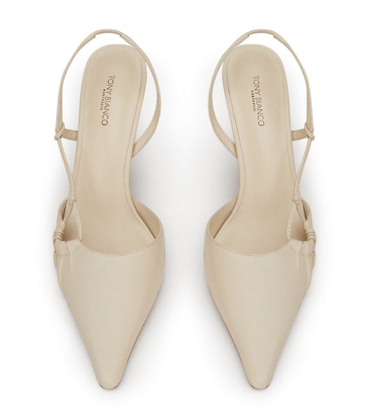 Tacones de evento Tony Bianco Sakai Dove Nappa 8cm Blancas | AARDF56124