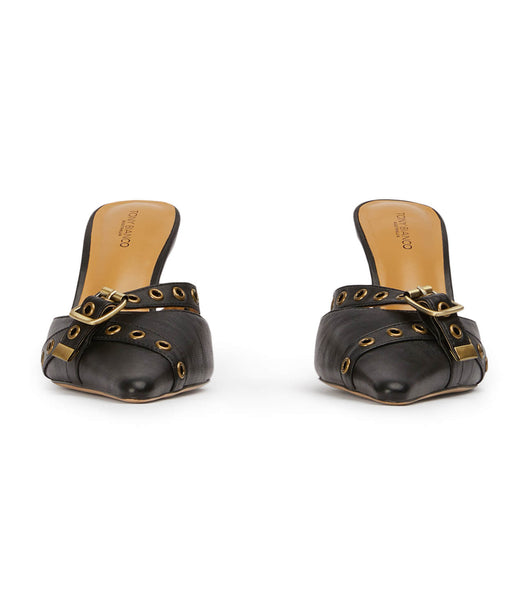Tacones de evento Tony Bianco Savoir Black Nappa 8cm Negras | QARUV51283