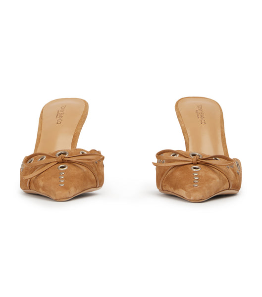 Tacones de evento Tony Bianco Shae Butterscotch Gamuza 8cm Beige | QARWA54166