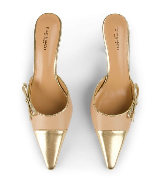 Tacones de evento Tony Bianco Shirley Beech/Gold 8cm Doradas | FARHY25012