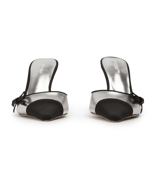 Tacones de evento Tony Bianco Shirley Silver/Black 8cm Plateadas Negras | DARVO63633