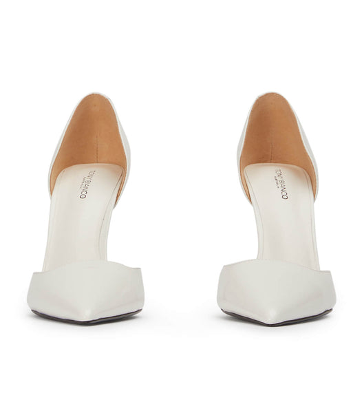 Zapatos Court Tony Bianco Gala White Hi Shine 10cm Blancas | ARICD39321