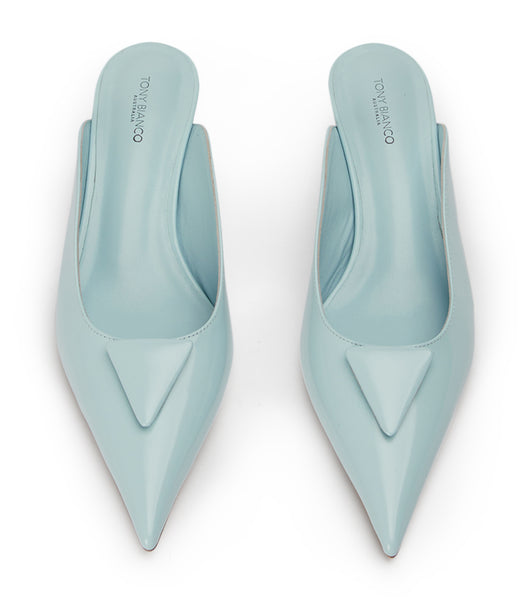 Zapatos Court Tony Bianco Kira Sky Hi Shine 4.5cm Azules | PARER98951