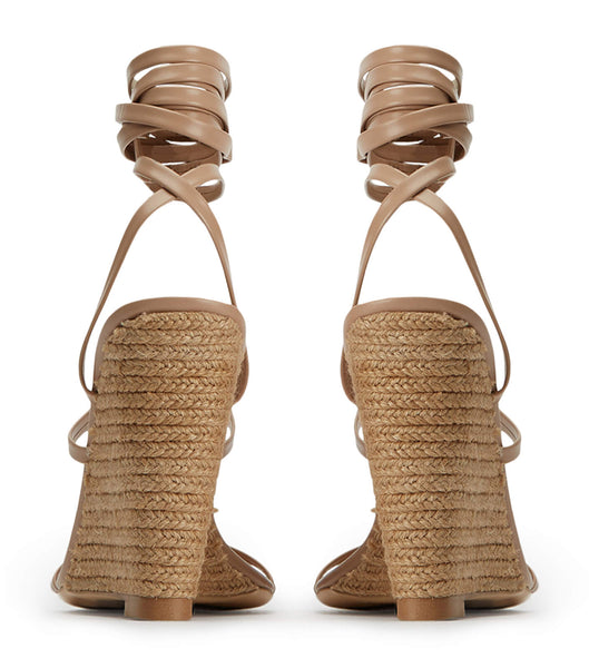 Zapatos Cuña Tony Bianco Gabriella Skin Capretto 11cm Arena | ARNEJ22449