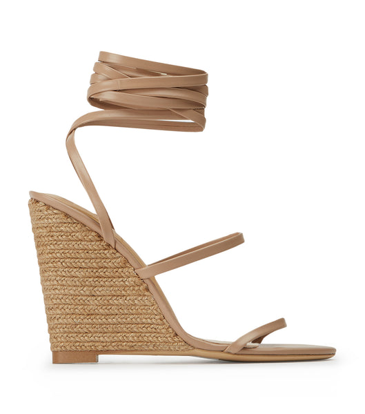 Zapatos Cuña Tony Bianco Gabriella Skin Capretto 11cm Arena | ARNEJ22449
