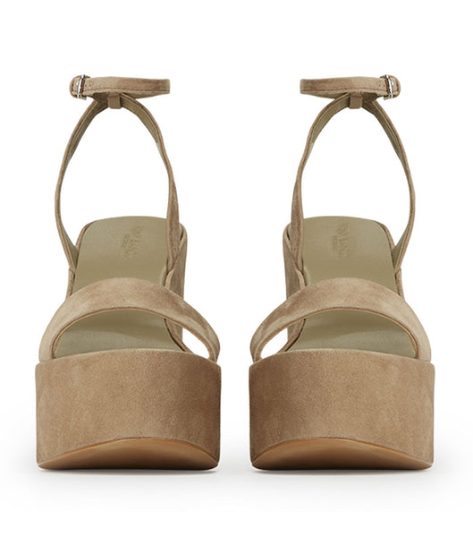 Zapatos Plataforma Tony Bianco Vesna Stone Gamuza 13cm Gris | AREAH90631