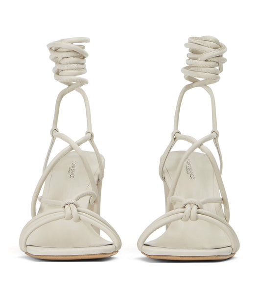 Zapatos Tacon Bloque Tony Bianco Cyndi Dove Nappa 8.5cm Blancas | AREGJ52666