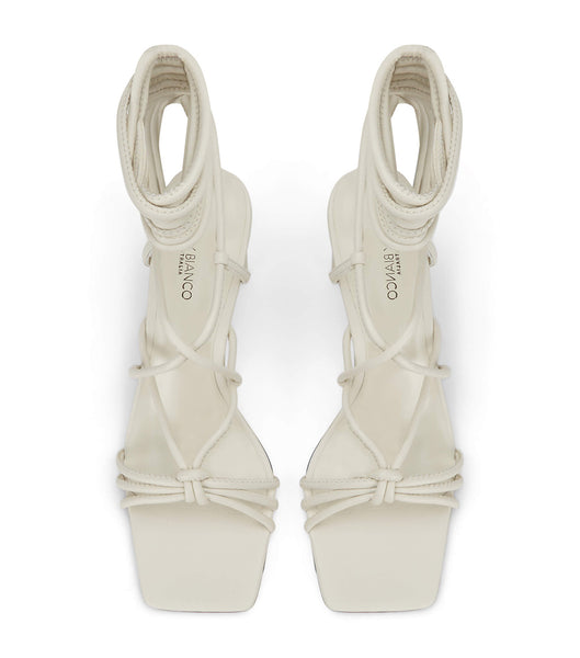 Zapatos Tacon Bloque Tony Bianco Cyndi Dove Nappa 8.5cm Blancas | AREGJ52666