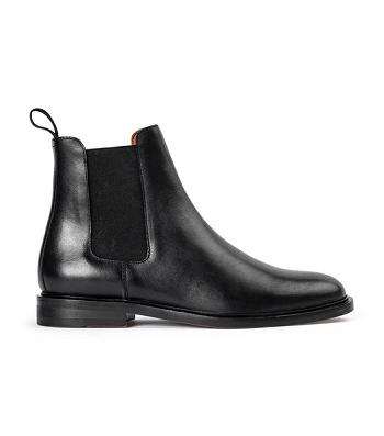 Botas de Tacon Tony Bianco Arctic Black Como 2.5cm Negras | GAREC89014