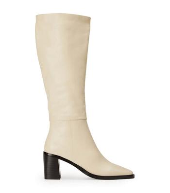 Botas de media pantorrilla Tony Bianco Darby Ecru Venice 7.5cm Blancas | ARJVR15411
