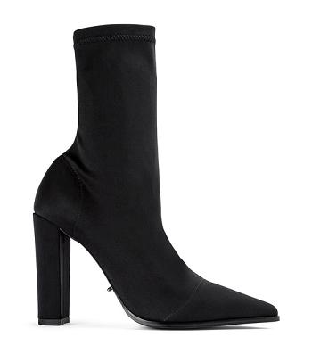 Botas elásticas Tony Bianco Lila Black Lycra 10.3cm Negras | SARVO32802