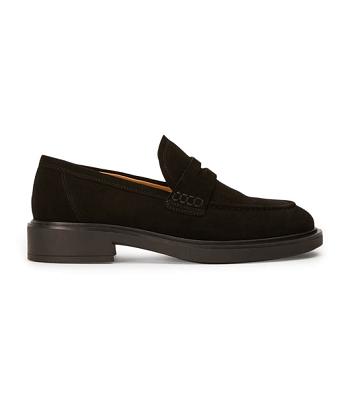 Loafers Tony Bianco Cherish Black Gamuza 4.5cm Negras | YARVQ89736