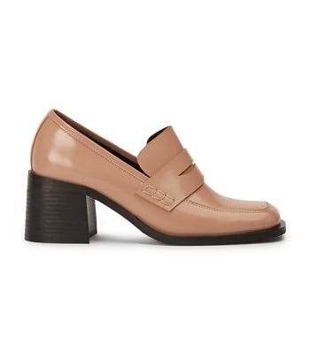 Loafers Tony Bianco Lomax Latte Hi Shine 6.5cm Beige | YARGT76918