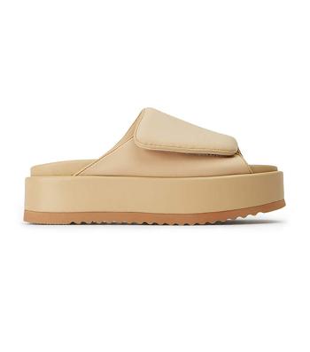 Sandalias de Diapositivas Tony Bianco Roxana Nude Scuba 6cm Beige | ARJVR43111