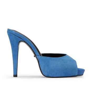 Tacones de aguja Tony Bianco Love Blue Gamuza 12cm Azules | ARCIF42092
