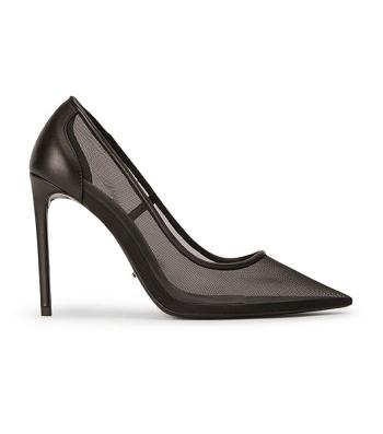 Tacones de evento Tony Bianco Apex Black Mesh 10.5cm Negras | ARZDE50110