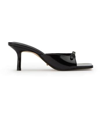 Tacones de evento Tony Bianco Asar Black Hi Shine 6.5cm Negras | MARHR76806