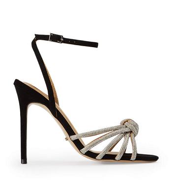 Tacones de evento Tony Bianco Kyla Black Gamuza 11cm Negras | ARJKU17421