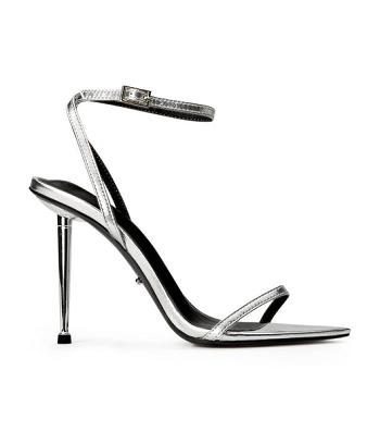 Tacones de evento Tony Bianco Myra Silver Nappa Metallic 10.5cm Plateadas Metal | YARVQ52779