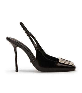 Tacones de evento Tony Bianco Ruski Black Hi Shine 10.5cm Negras | YARGT87460