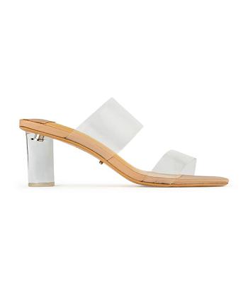 Tacones de evento Tony Bianco Sabelle Clear Vynalite/Skin Capretto 6.5cm Arena | ARJZR34679