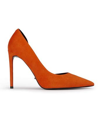 Zapatos Court Tony Bianco Alyx Aperol Gamuza 10.5cm Naranjas | GARUC28238