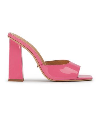 Zapatos Tacon Bloque Tony Bianco Naja Flamingo Charol 10.5cm Rosas | ARCVG34869
